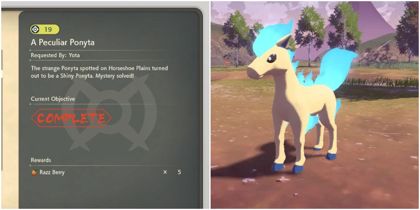 pokemon legends arceus shiny ponyta