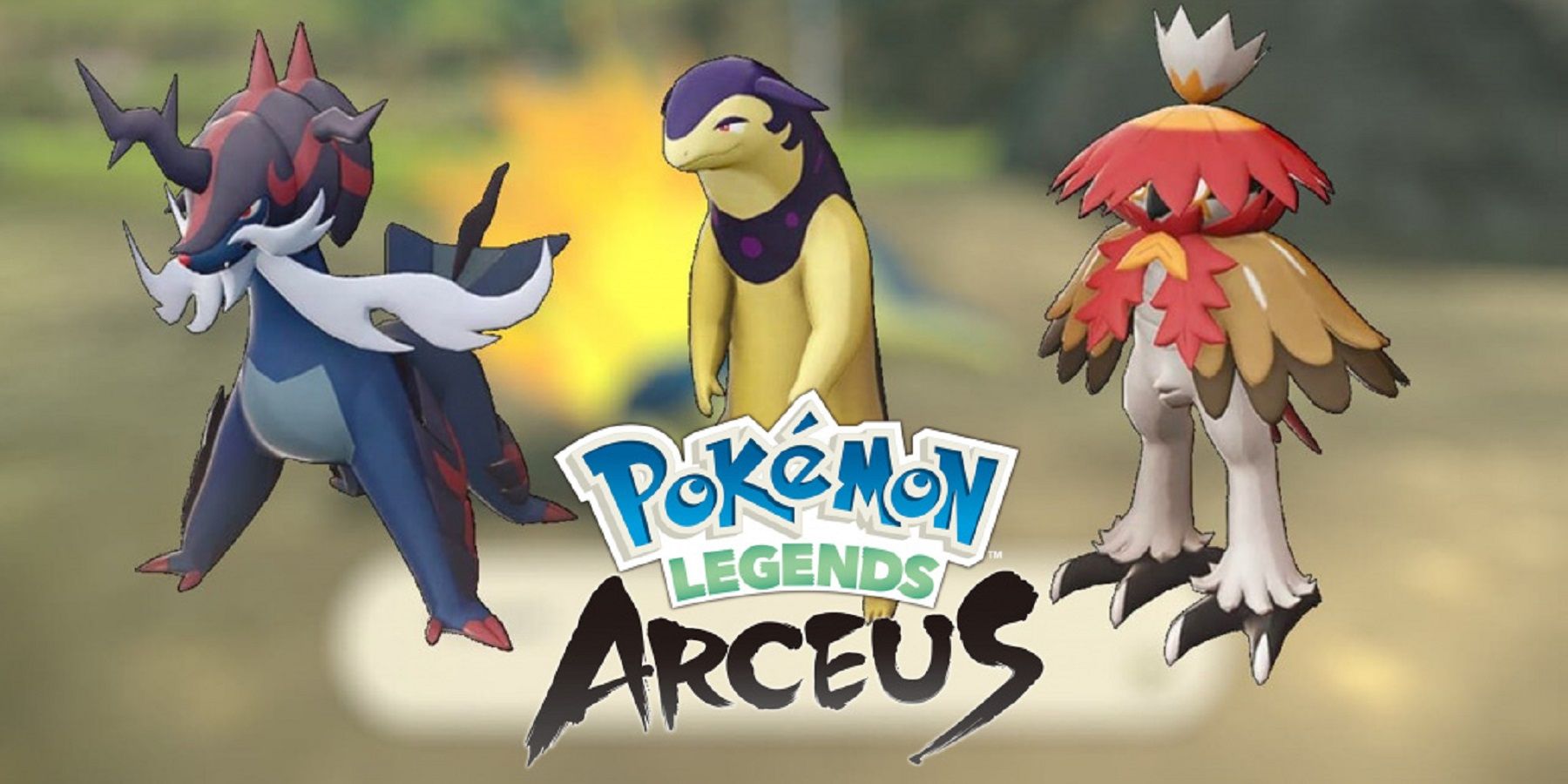pokemon legends arceus starter trio final evolutions feature