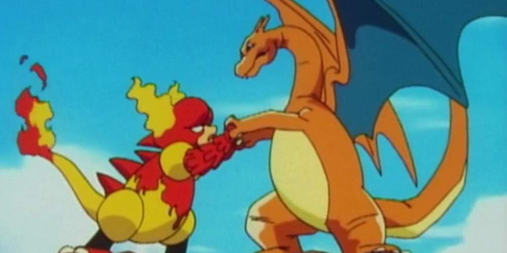 pokemon volcanic panic charizard vs magmar