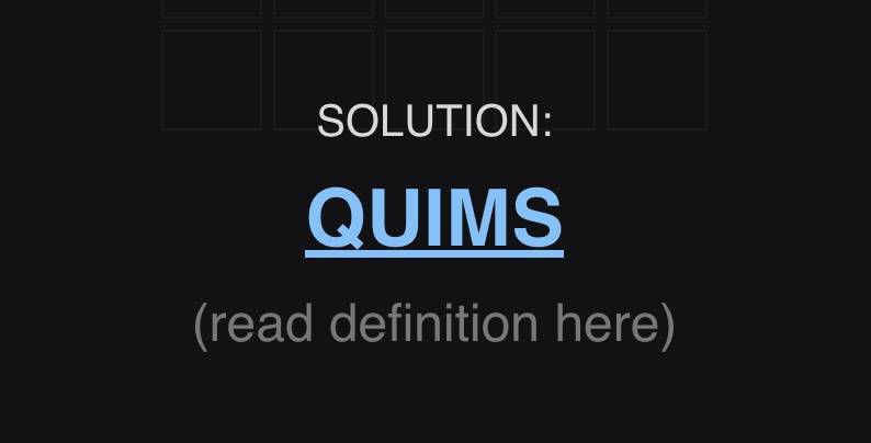 quims lewdle answer february 16