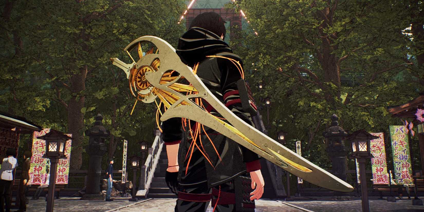 photo mode screenshot of scarlet nexus' protagonist
