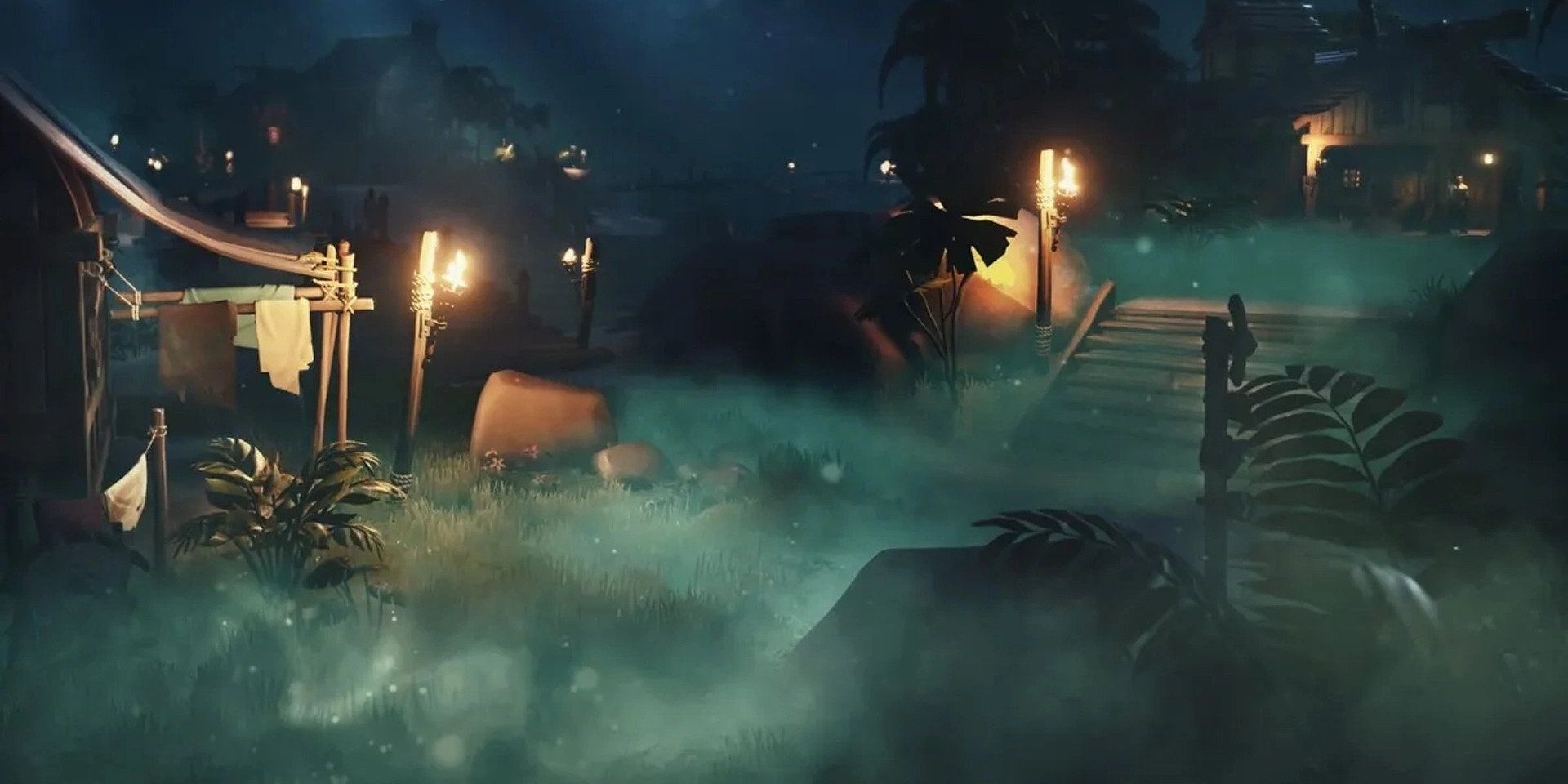 sea of thieves island cover in fog 