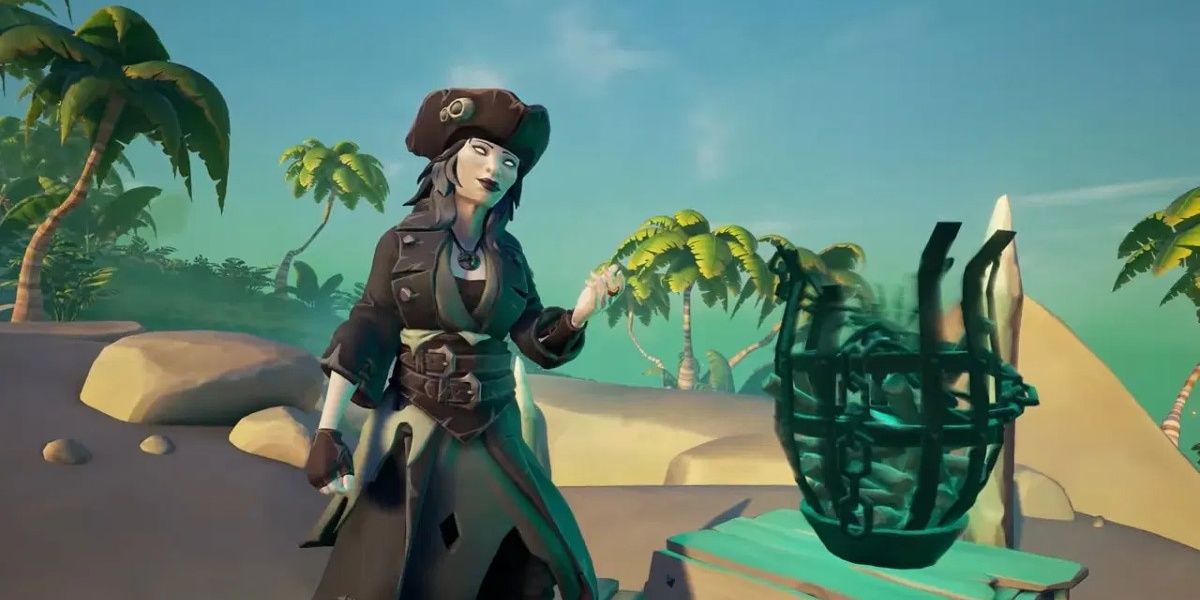 sea of thieves players talking with belle 