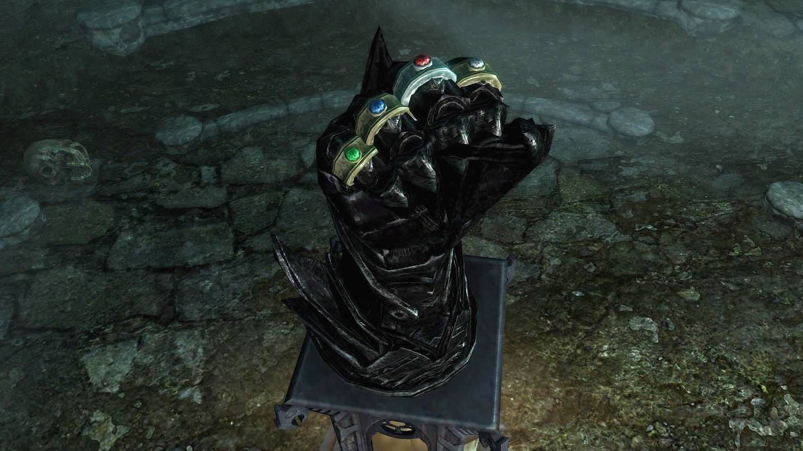 skyrim daedric gauntlet artifact in the midden dark forgotten names quest