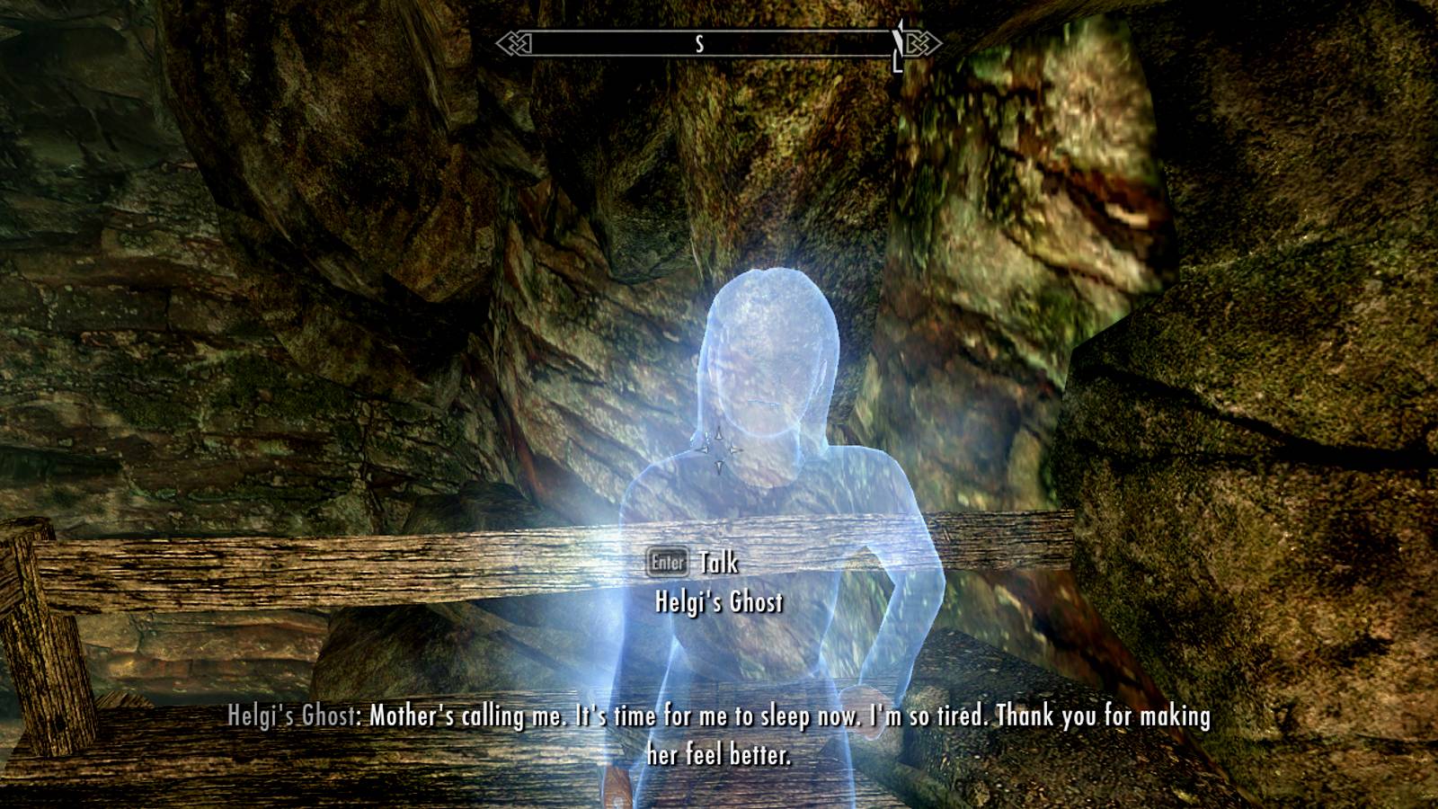 skyrim helgi ghost dialogue laid to rest quest end
