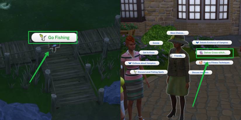 some of Lavina's errands in the Sims 4 Cottage Living
