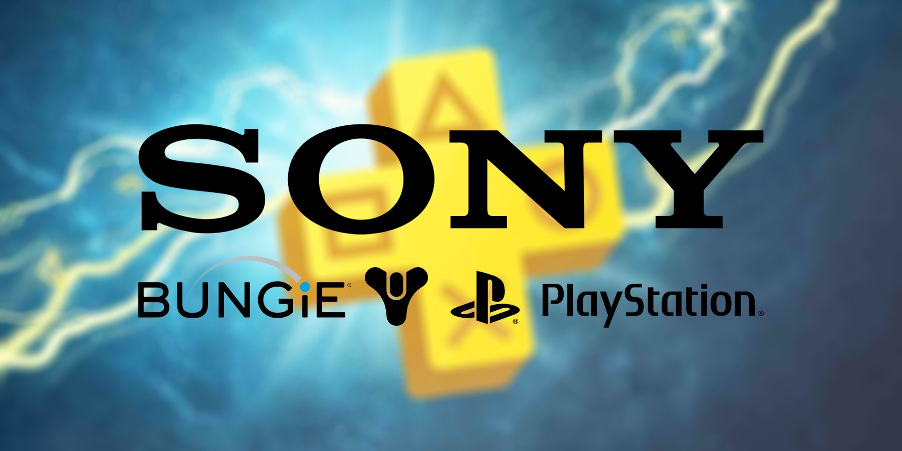 The text logos for Sony, Bungie, and PlayStation with the Destiny crest next to Bungie's logo.