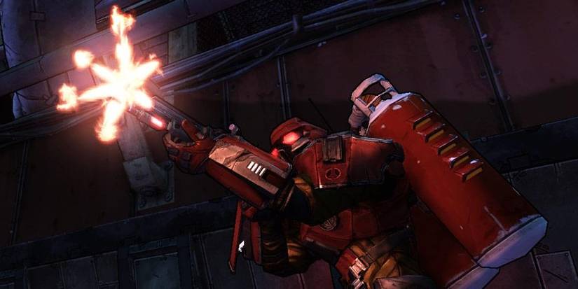 Flamethrower Crimson Lancer from The Secret Armory of General Knoxx in Borderlands.
