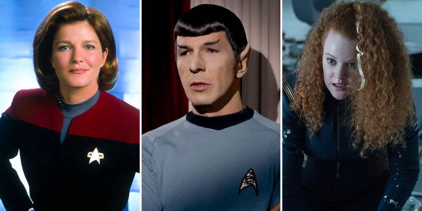 star trek characters spock tilly Kathryn Janeway