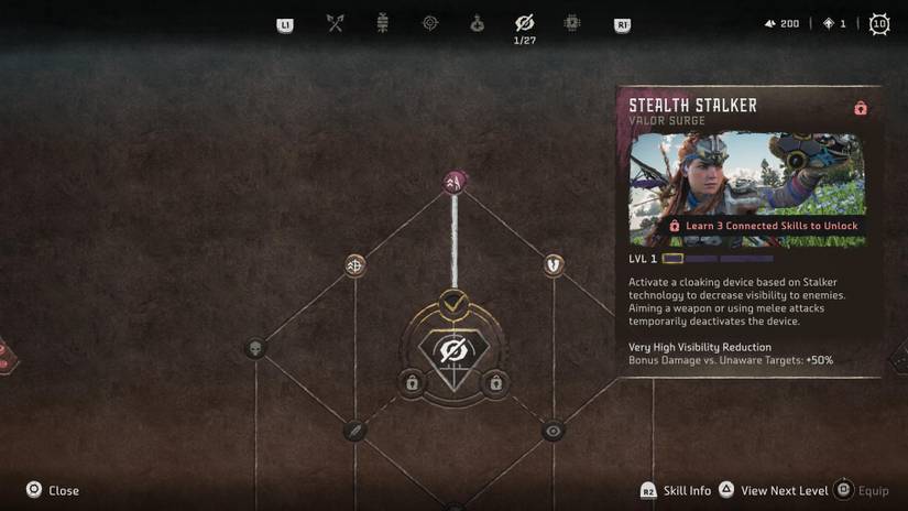 stealth stalker horizon forbidden west