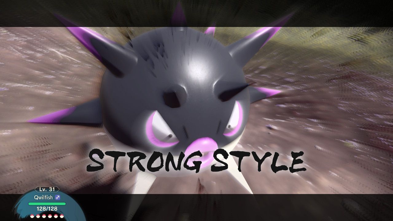 strong style qwilfish pokemon legends arceus