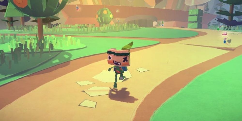 Gameplay of Tearaway from the PS Vita.