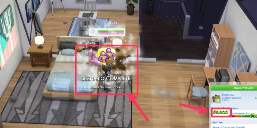 the power couple scenario is complete in the sims 4