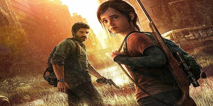 The Last of Us key art with Joel and Ellie