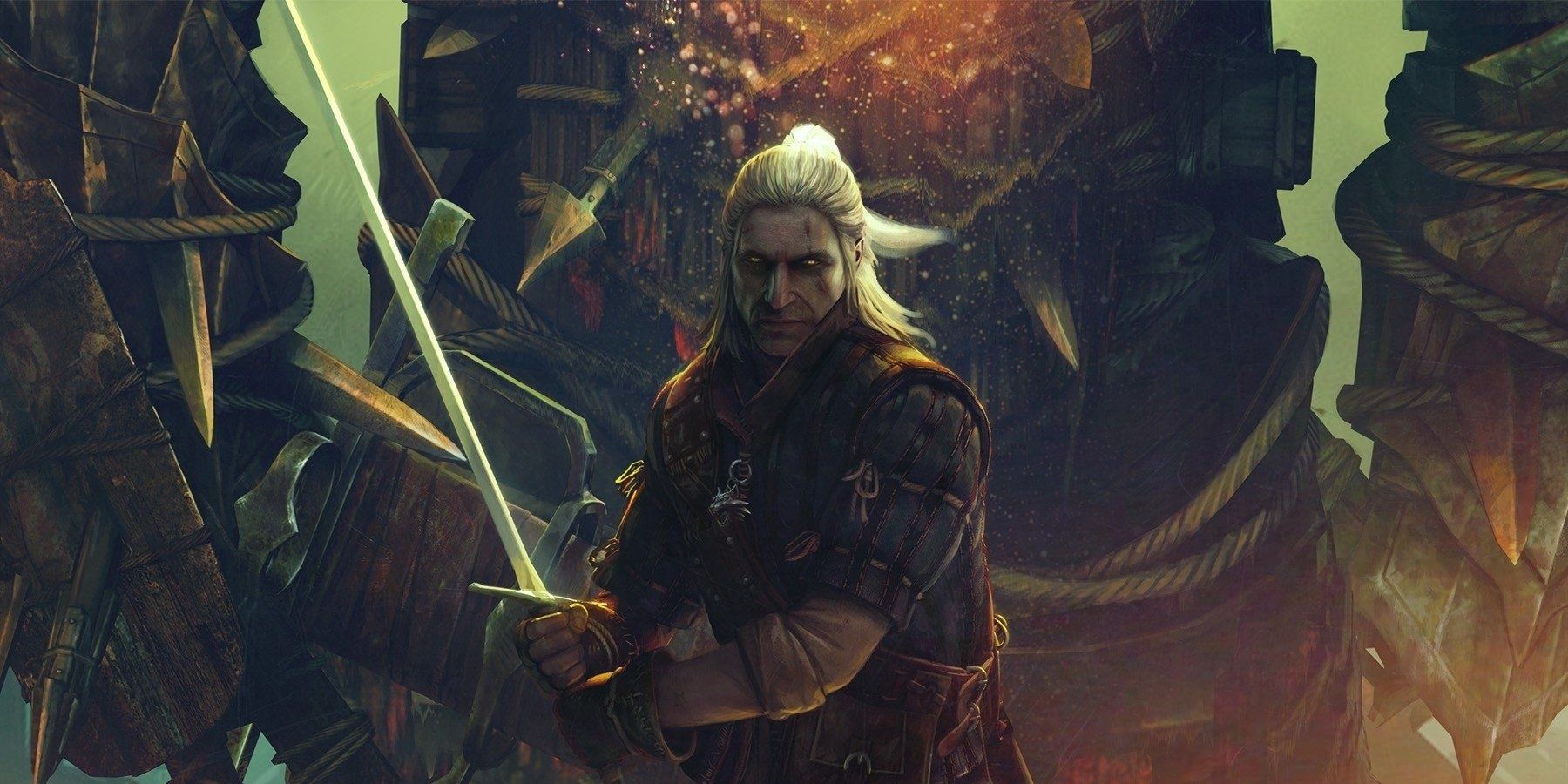 Geralt Sword drawn Witcher 2