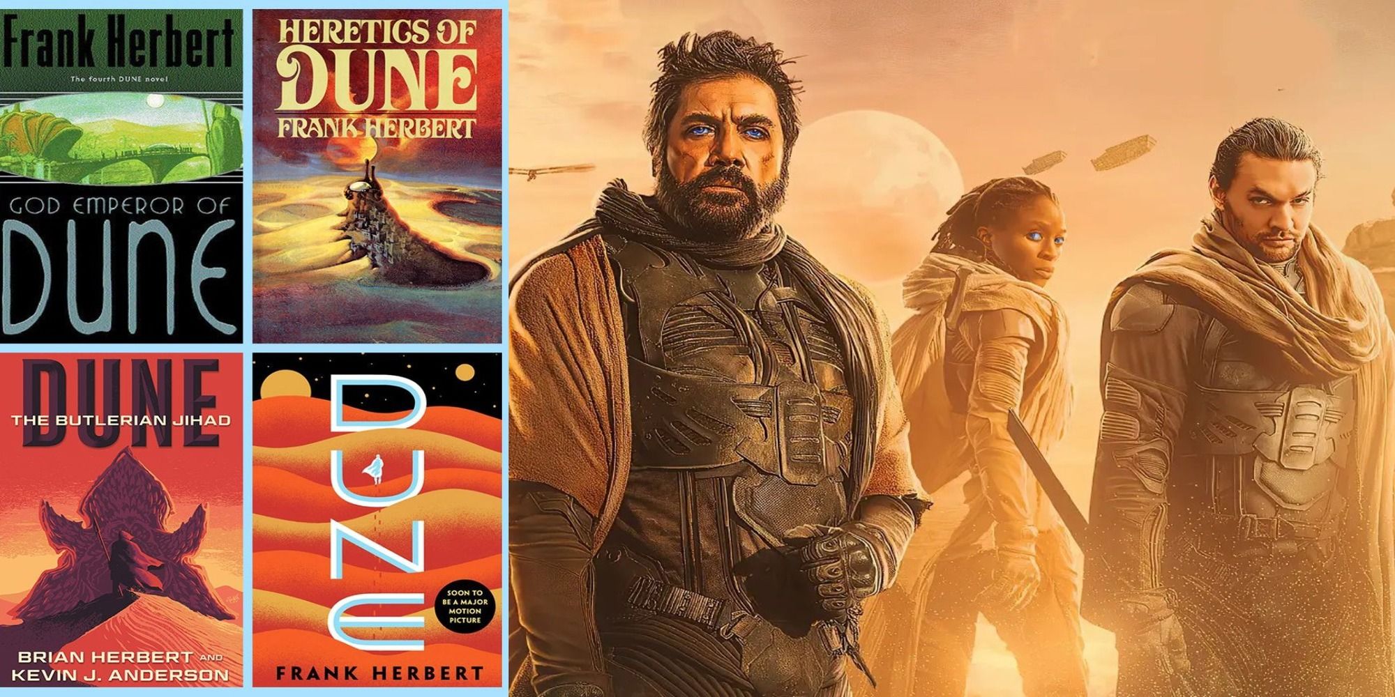 title image frank herbert dune books Dune 2021 promo art