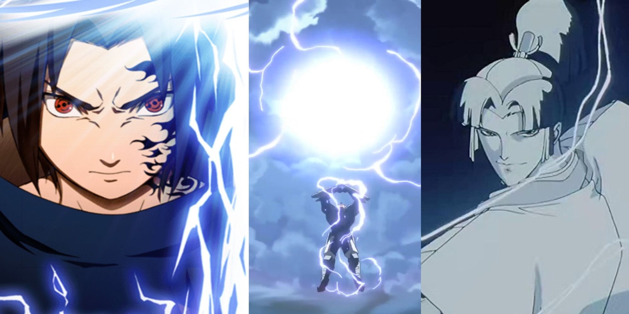 Anime boy with electric powers