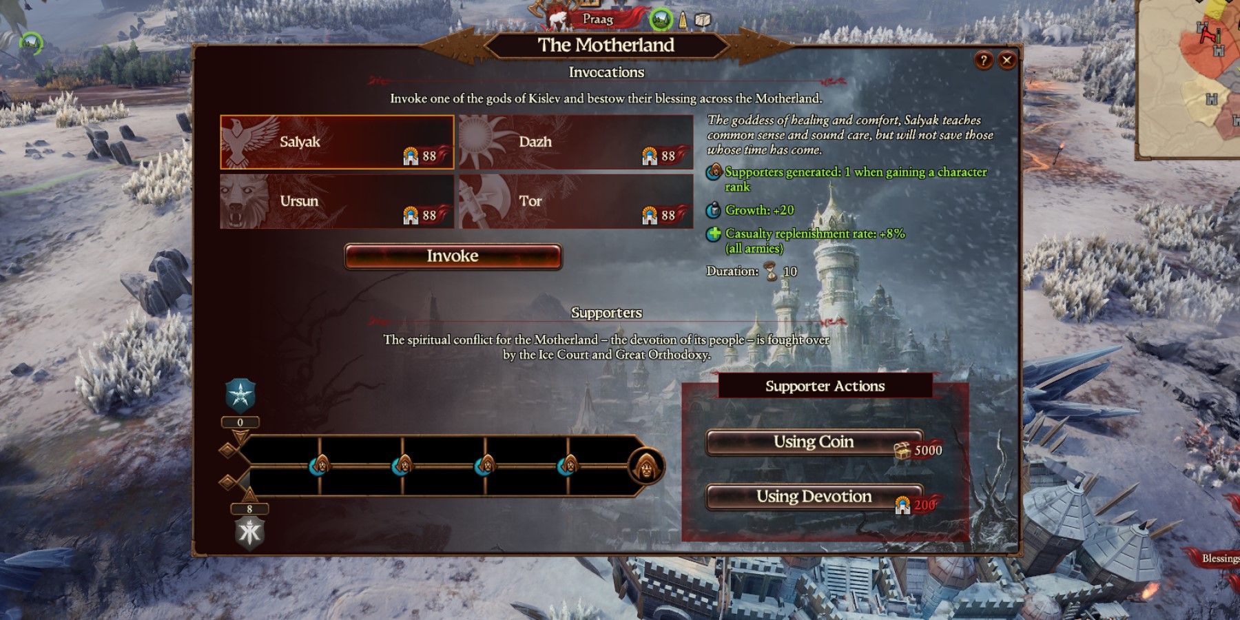 Total War Warhammer 3 Экран Родины Кислева