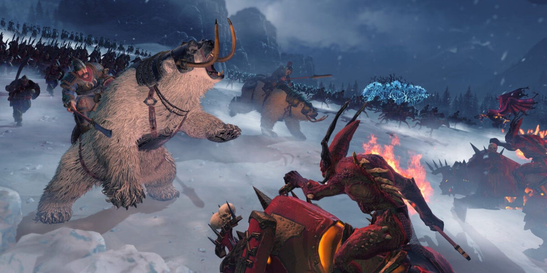 Total War Warhammer 3 Кислевский боевой медведь
