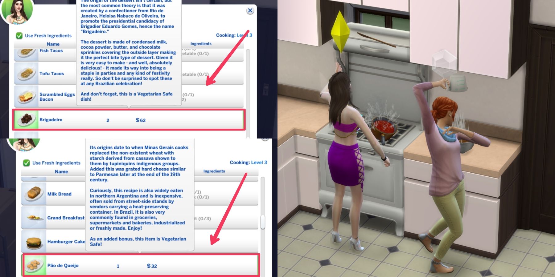 two female sims cooking together in the sims 4