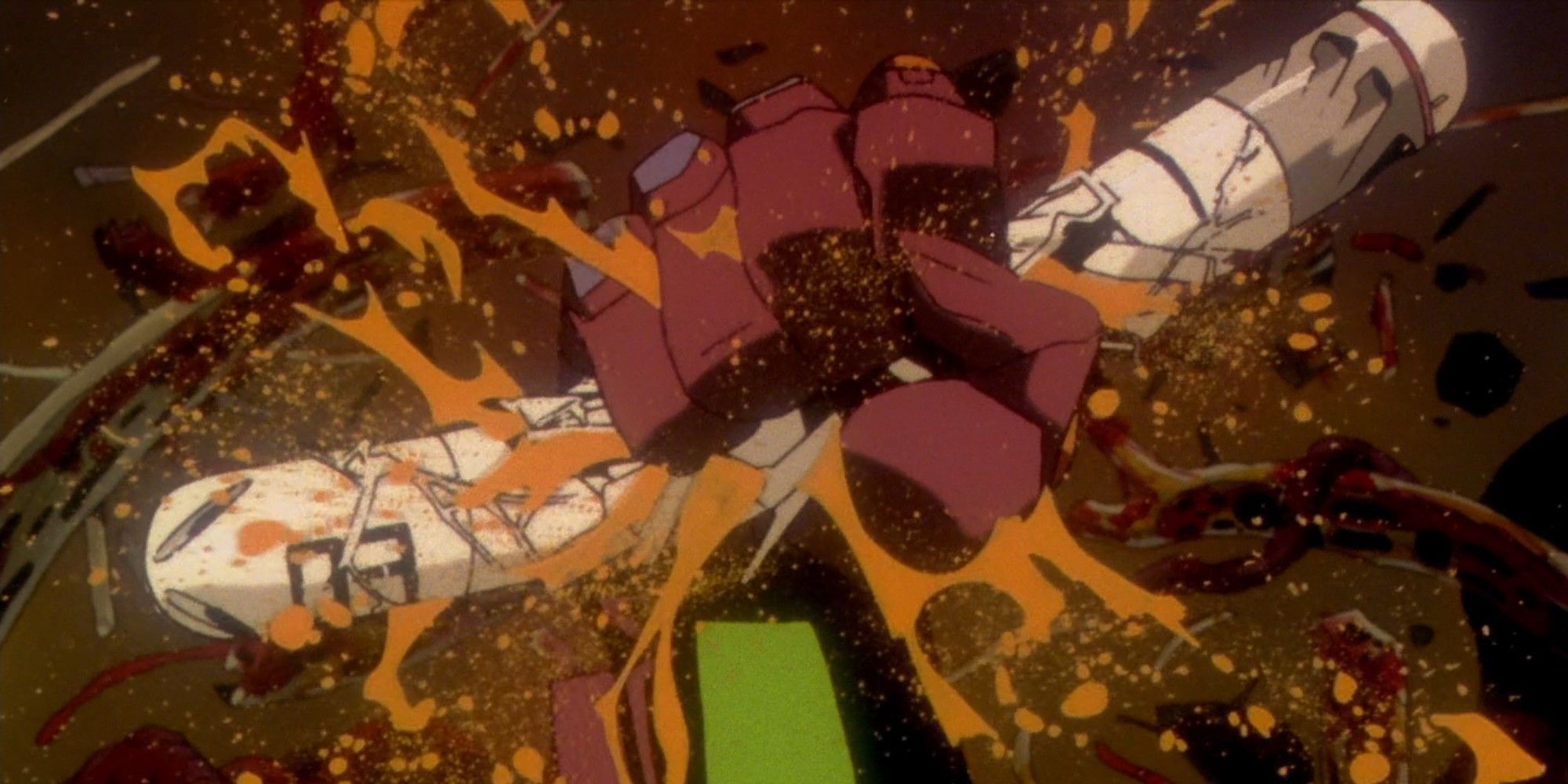 unit 01 attacks toji in Neon Genesis Evangelion 