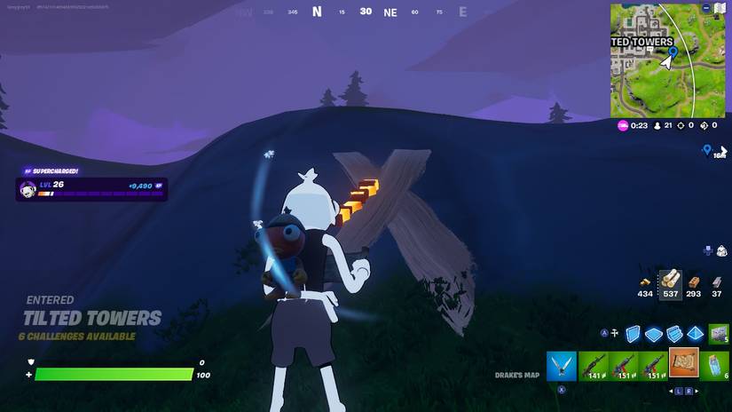 x marks the spot fortnite uncharted map