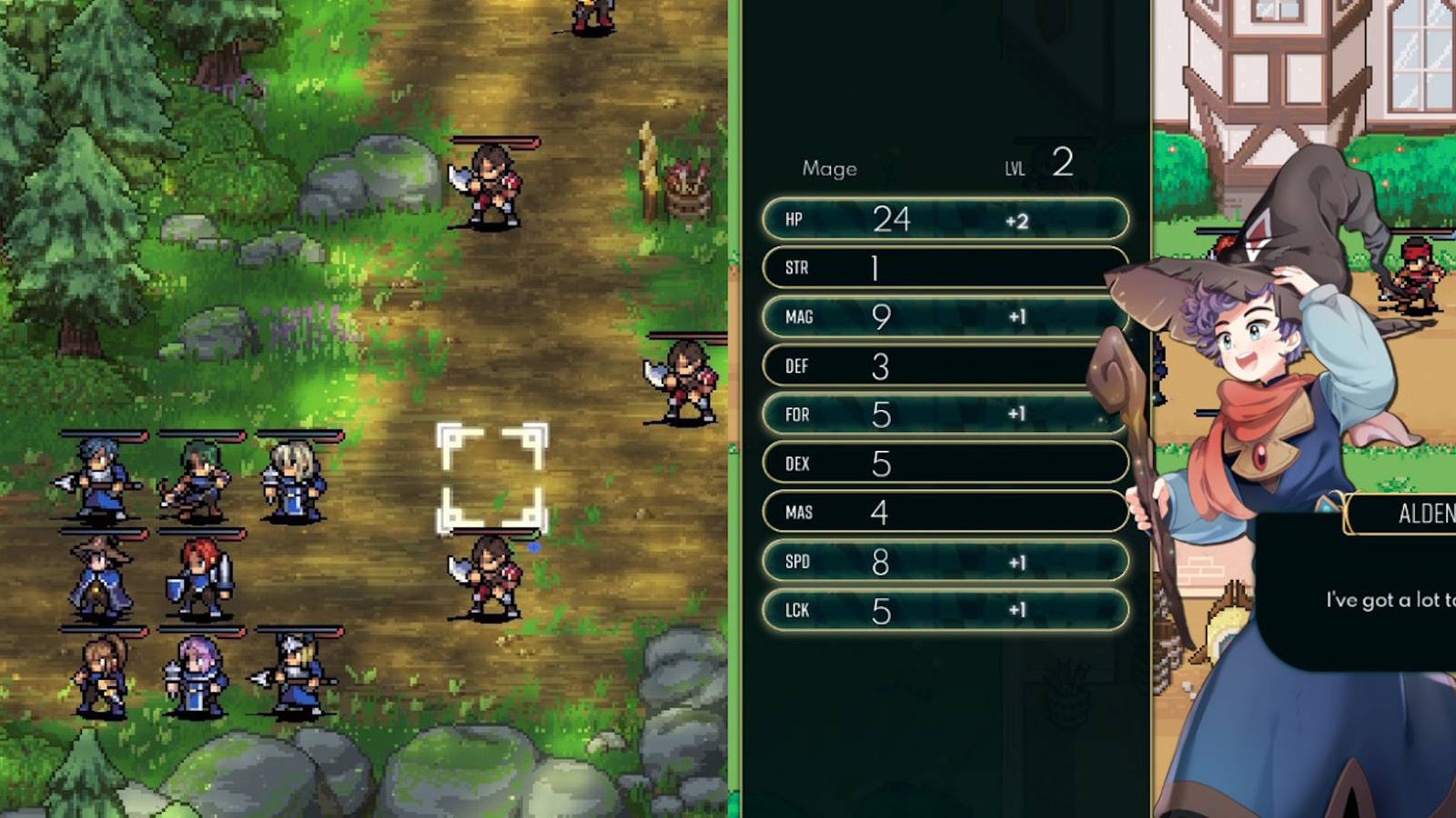 Playing a map and leveling up in Dark Deity