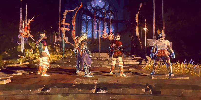 The reward screen in multiplayer in Babylon's Fall