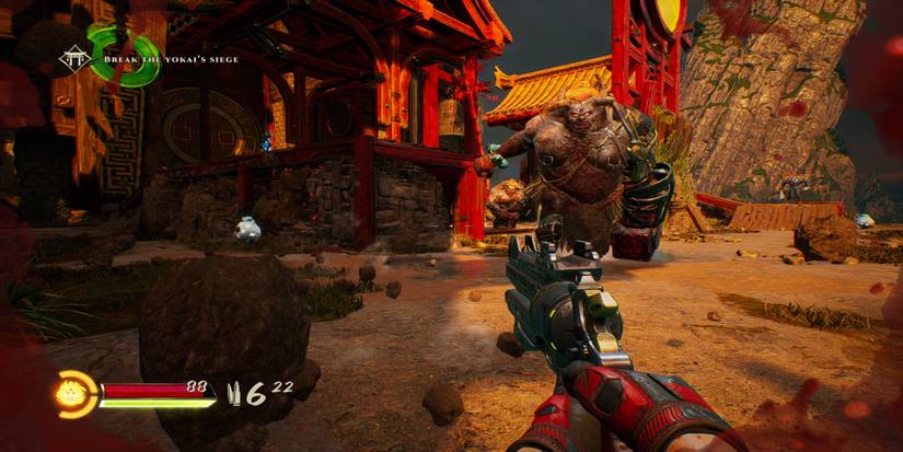 Fighting enemies in Shadow Warrior 3