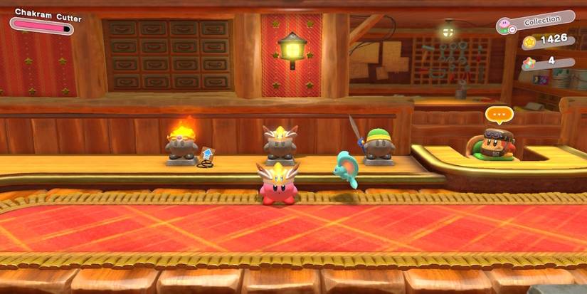 The ability upgrade hut in Kirby and the Forgotten Land