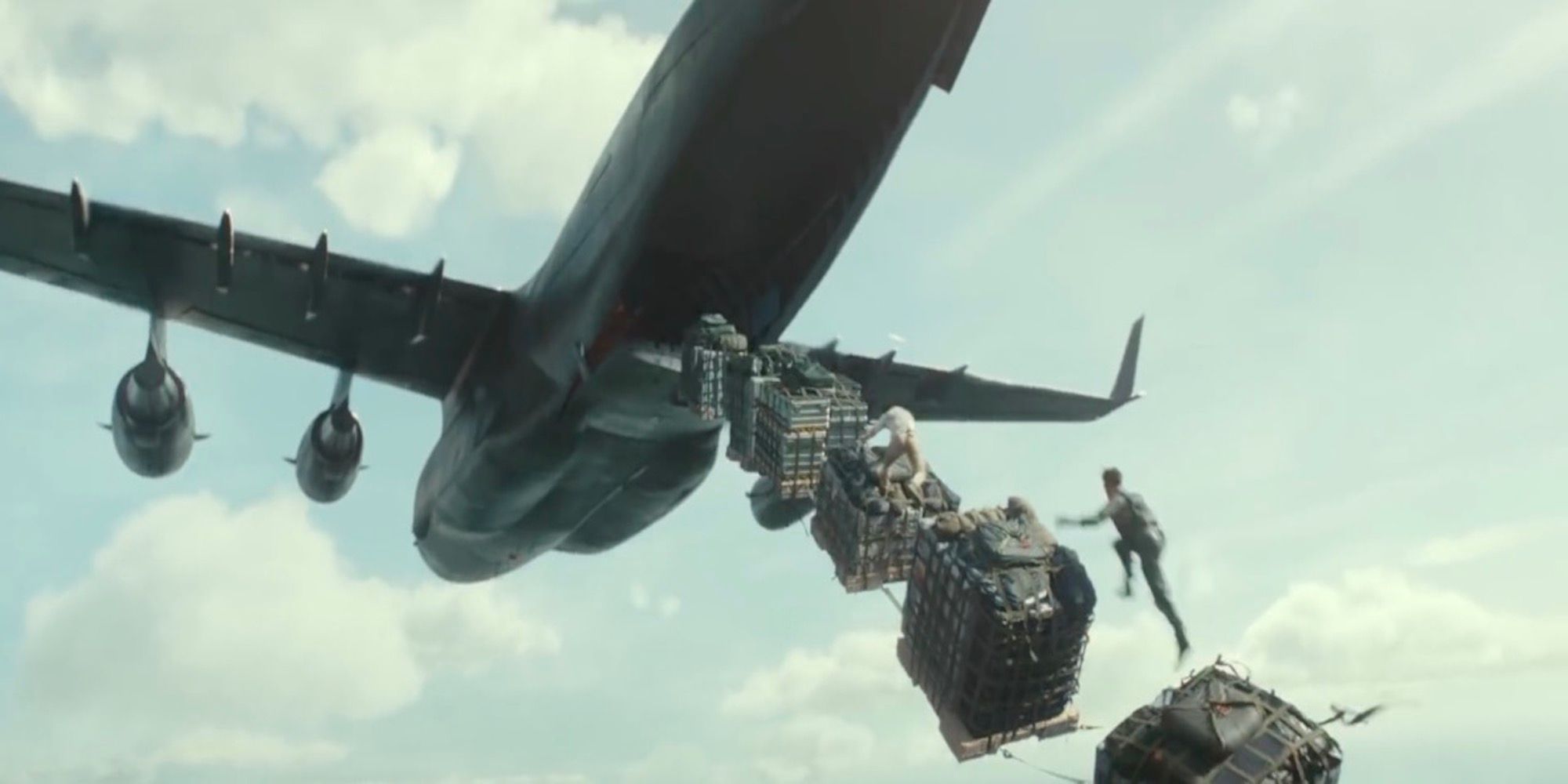 The plane scene from the Uncharted Movie