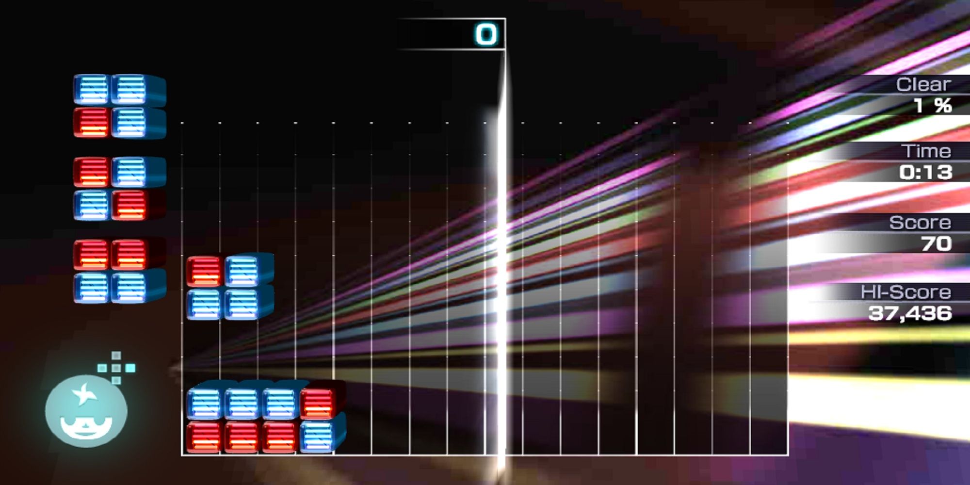 Basic gameplay of Lumines Electronic Symphony