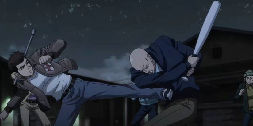 Shenmue anime Ryo kick