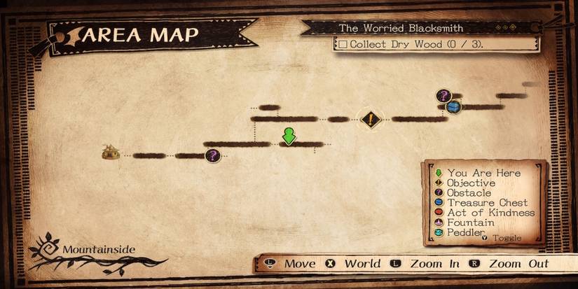 The map from The Cruel King and the Great Hero