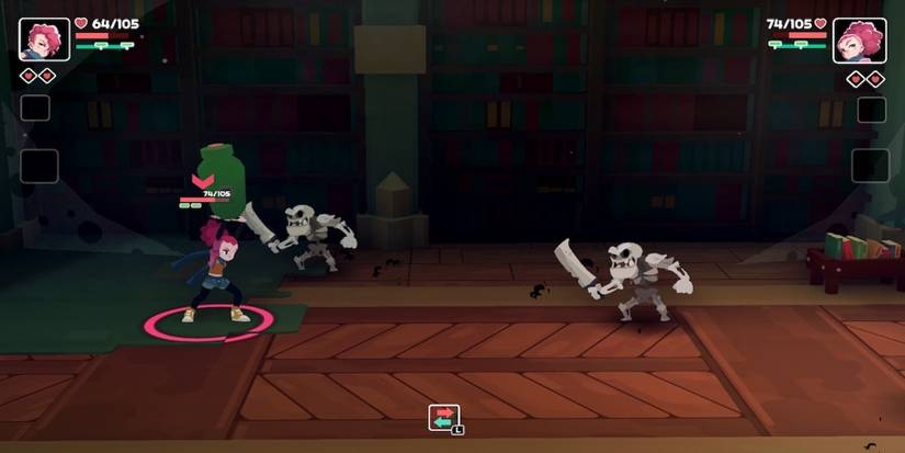 Fighting enemies in Young Souls