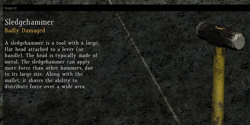 Image of the Sledgehammer from DayZ.
