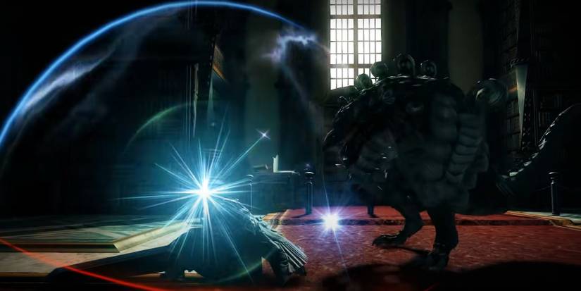 A Sage unleashing a barrier to an ally