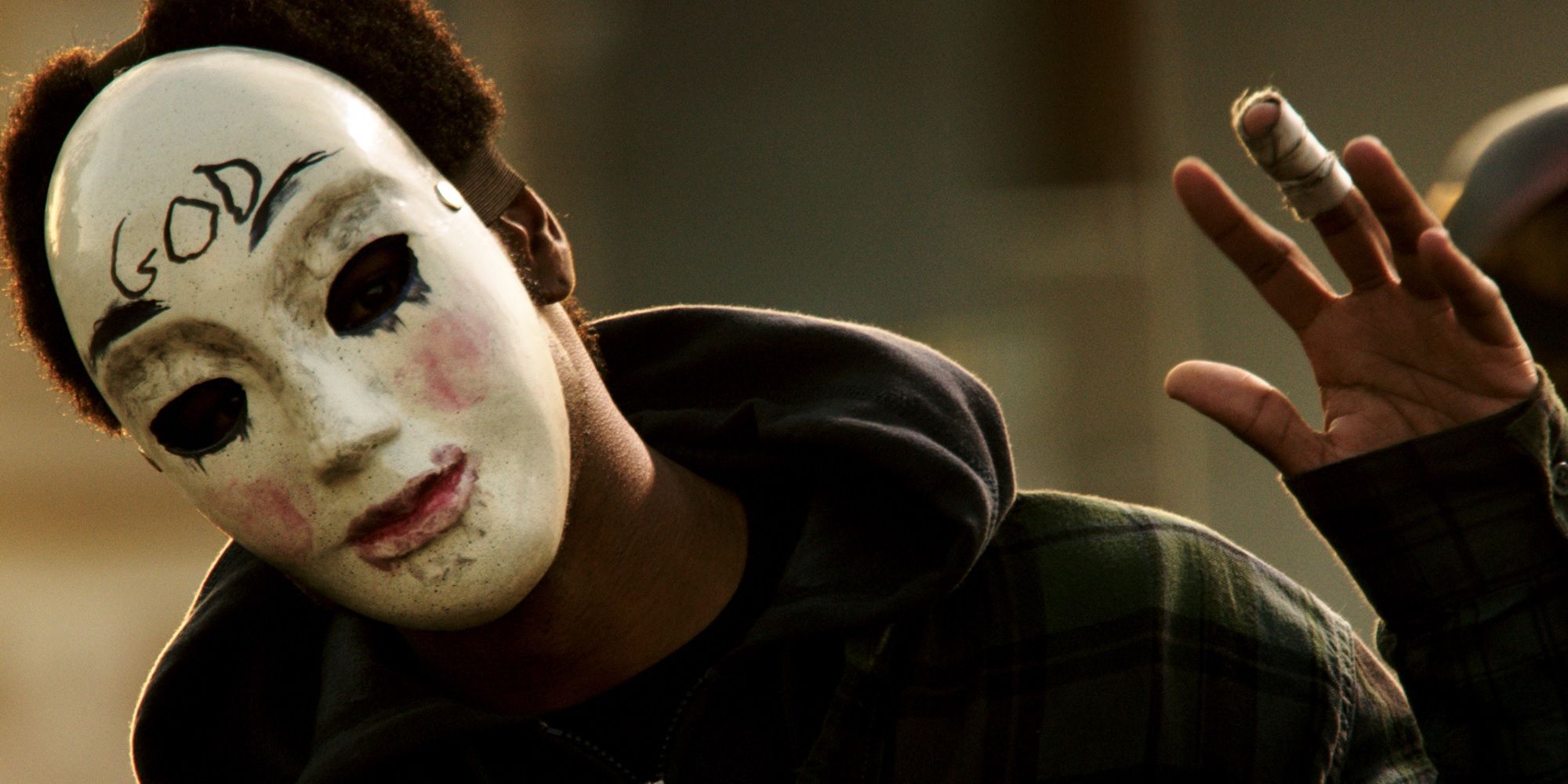 A masked Purger in The Purge Anarchy