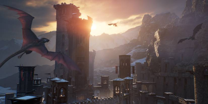 Age of Ashes - Flying around castles.