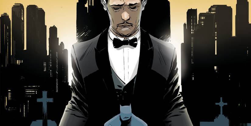 Alfred looking over Batman Cropped