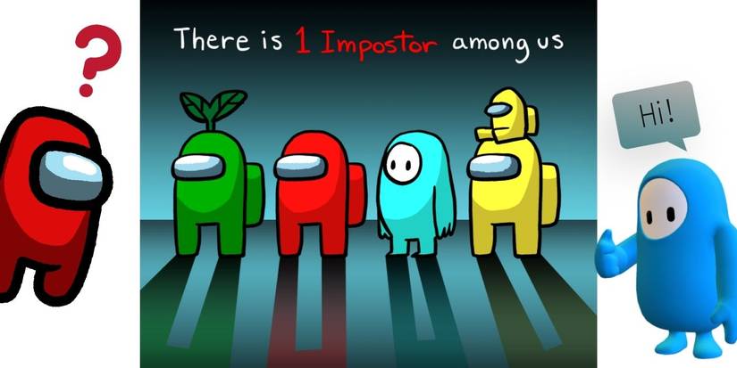 Among Us Fall Guys Impostor Meme