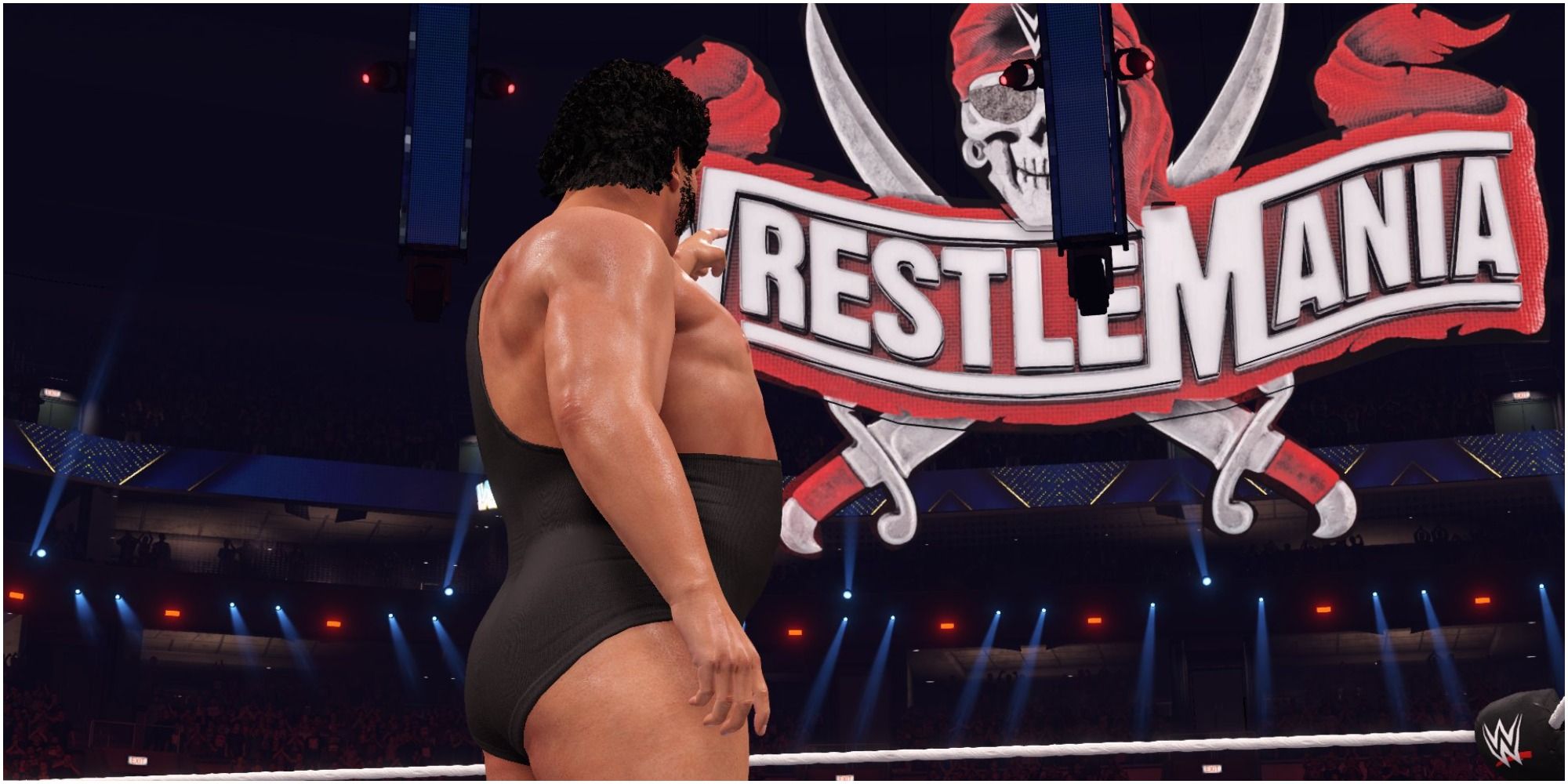 Andre the Giant winning the Royal Rumble on the Road to WrestleMania