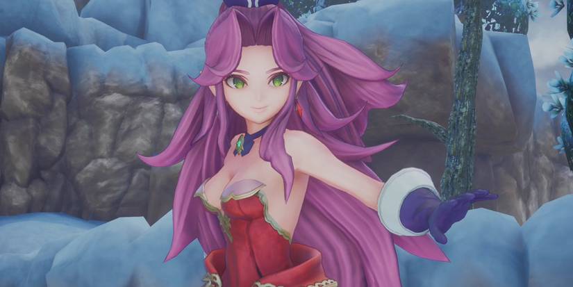 Angela in a snowy environment