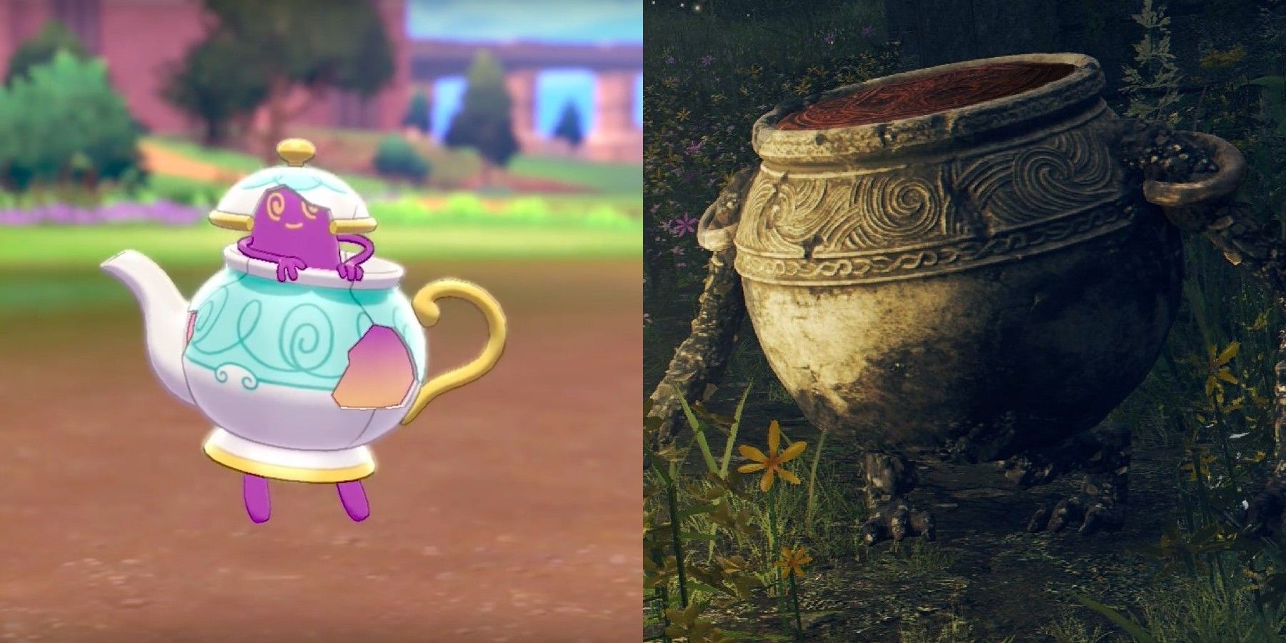 Artist Combines Polteageist Pokemon With Elden Ring Pots