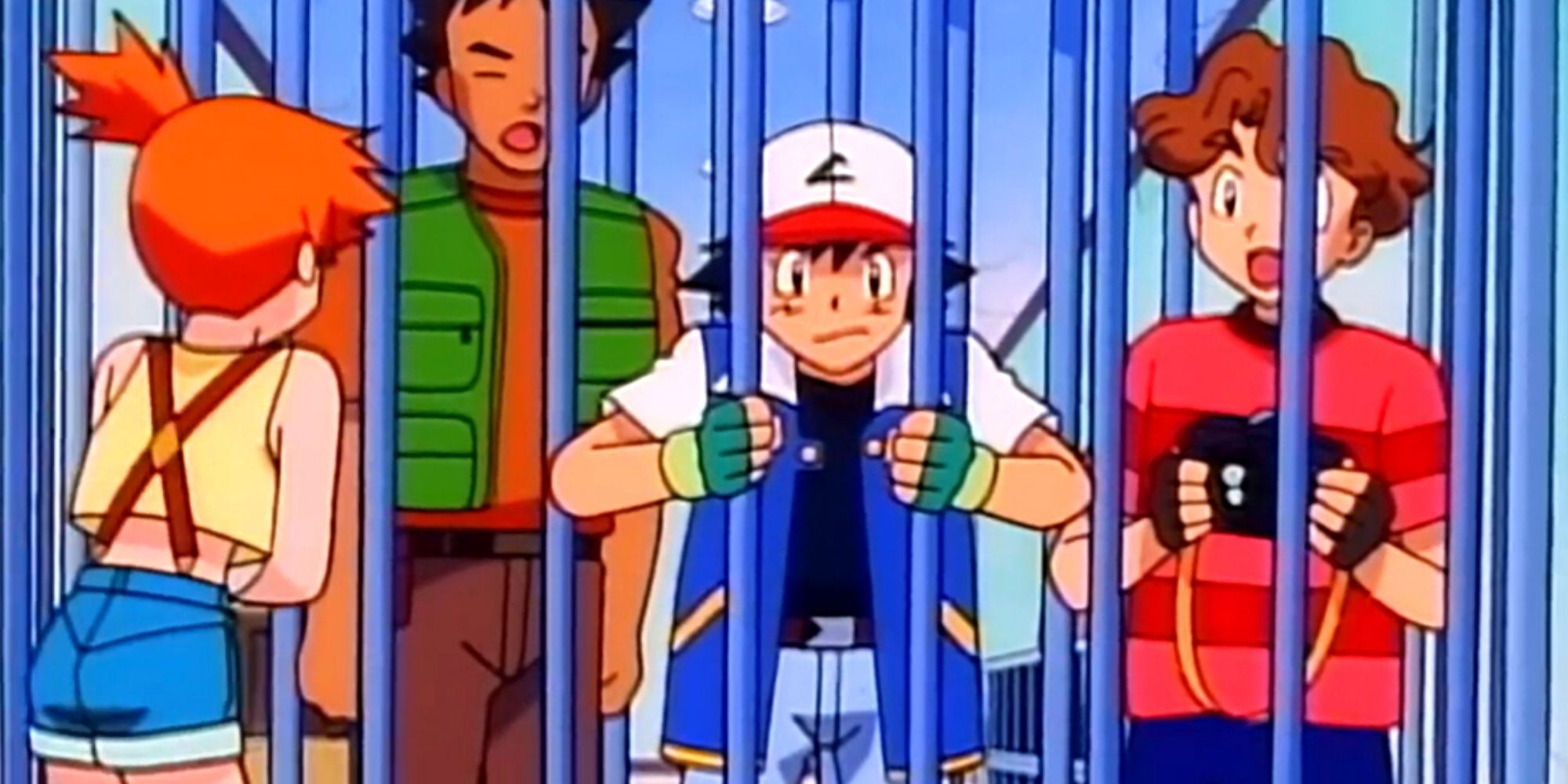 Pokemon: Misty Escaped While Ash, Brock and Todd Are Held Inside Team Rocket's Jail Cell