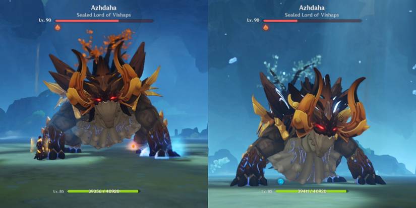 Azhdaha entering Elemental phases 