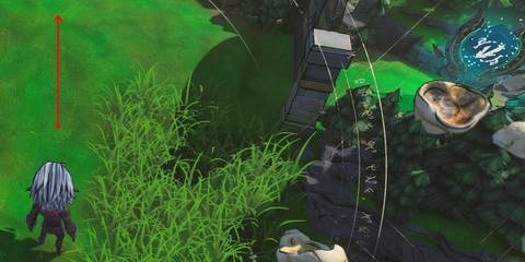 Player on the Overwold Map next to a Blue Seal in Tiny Tina's Wonderlands. 