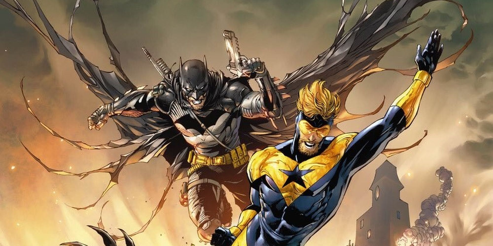 Batman The Gift Catwoman and Booster Gold Cropped