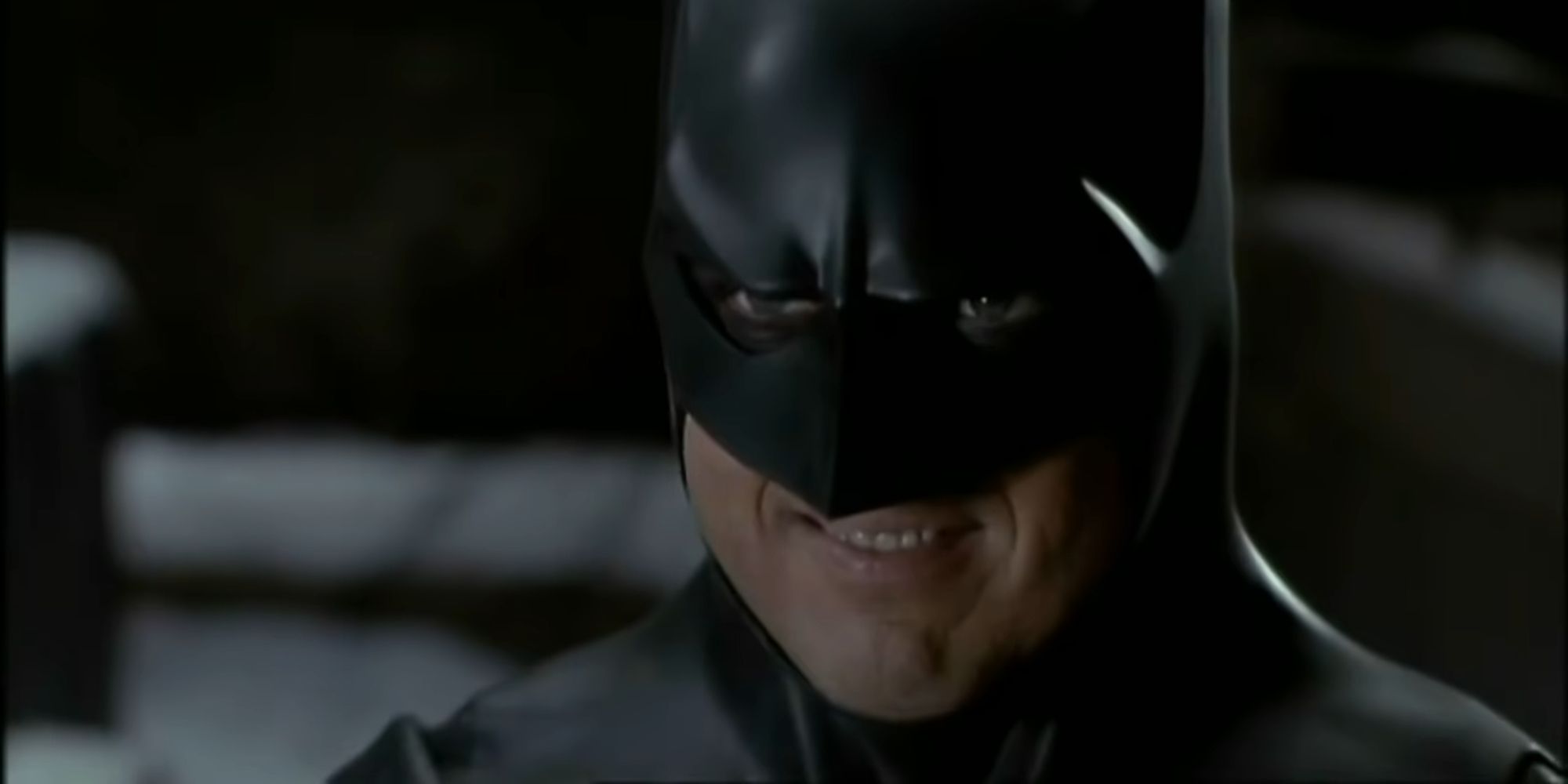 Batman giving a creepy smile in Batman Returns