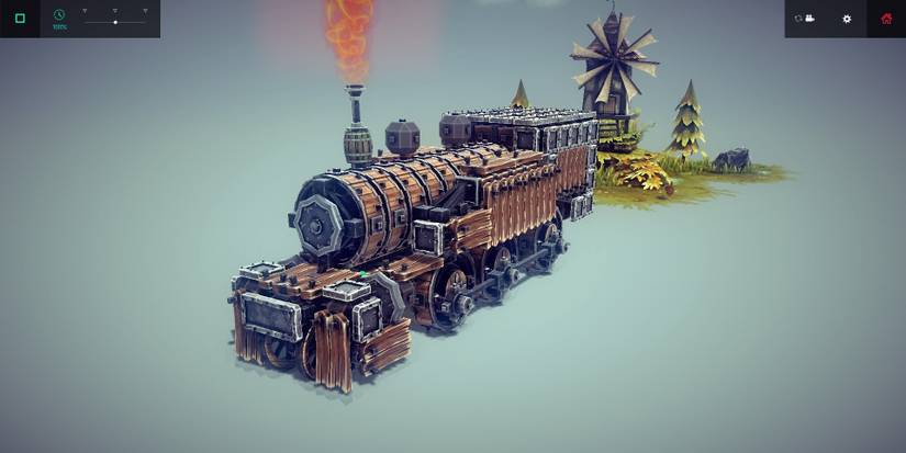 Besiege Steam Train